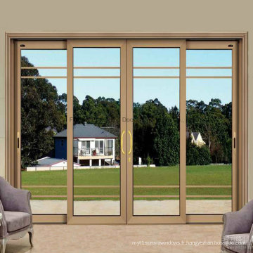 Portes / portes d&#39;intérieur ou extérieures coulissantes en aluminium au foyer (FT-D80)